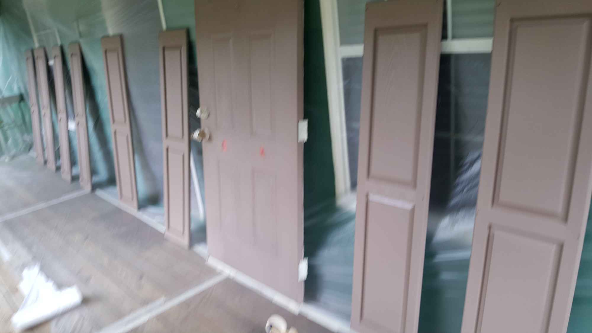Exterior Painting - Doors (Before)