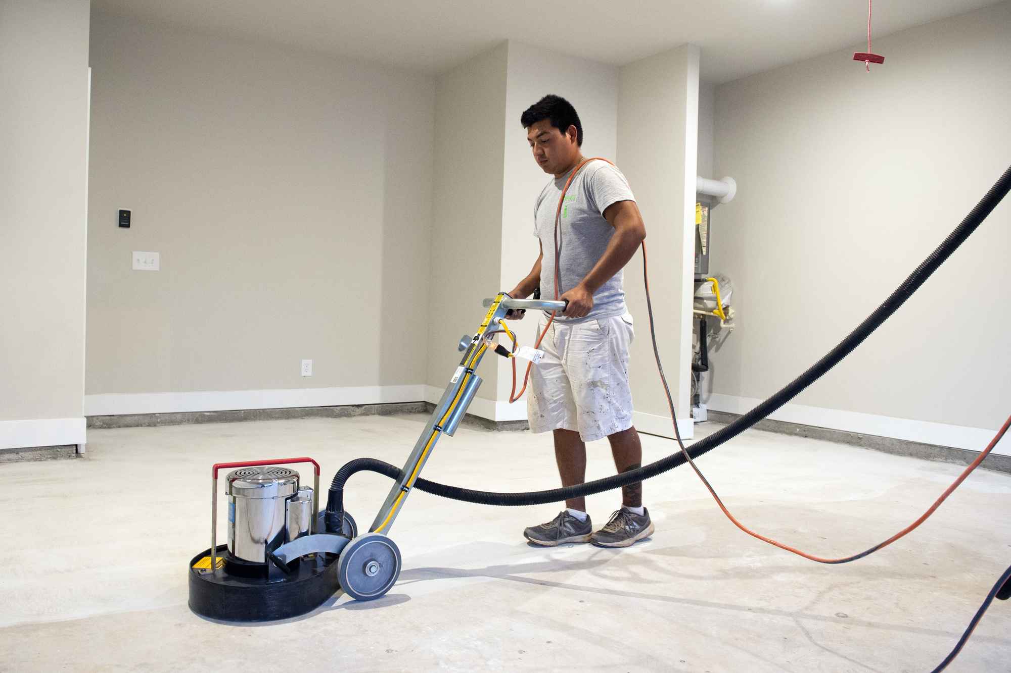 Granite Grip Floor - In Progress